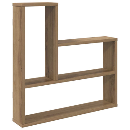 Wandplank Artisanaal eiken 60 x 11 x 60 cm Bewerkt hout
