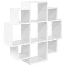 Wandplank Wit 90 x 25 x 90 cm Bewerkt hout