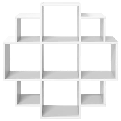 Wandplank Wit 90 x 25 x 90 cm Bewerkt hout