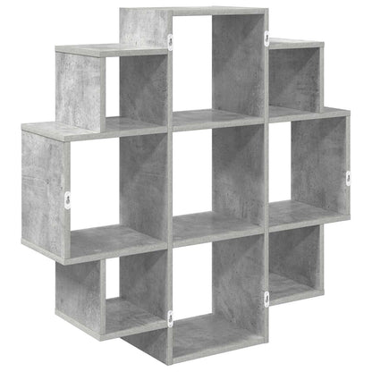 Wandplank Betongrijs 90 x 25 x 90 cm Bewerkt hout