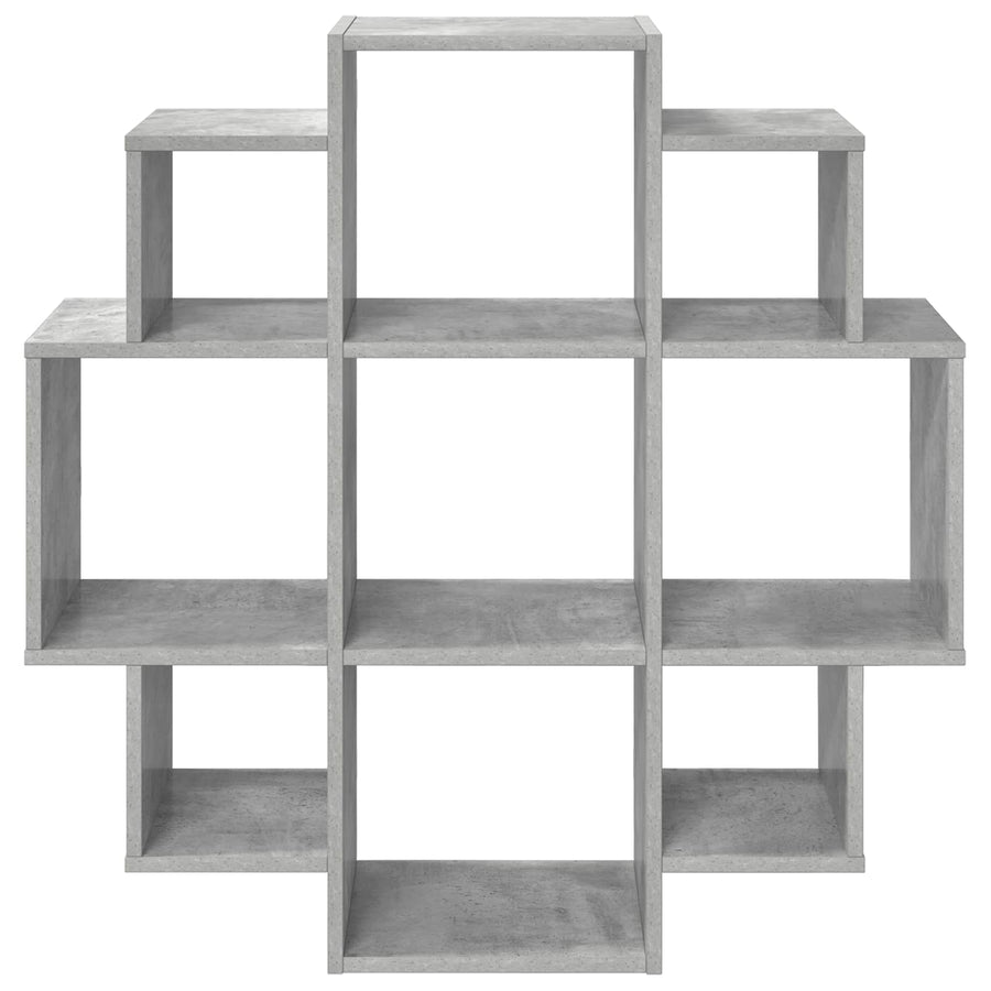 Wandplank Betongrijs 90 x 25 x 90 cm Bewerkt hout