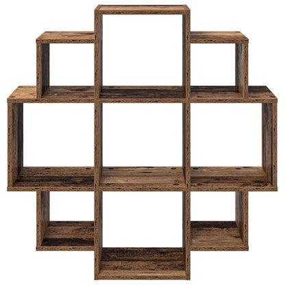 Wandplank Oud hout 90 x 25 x 90 cm Bewerkt hout