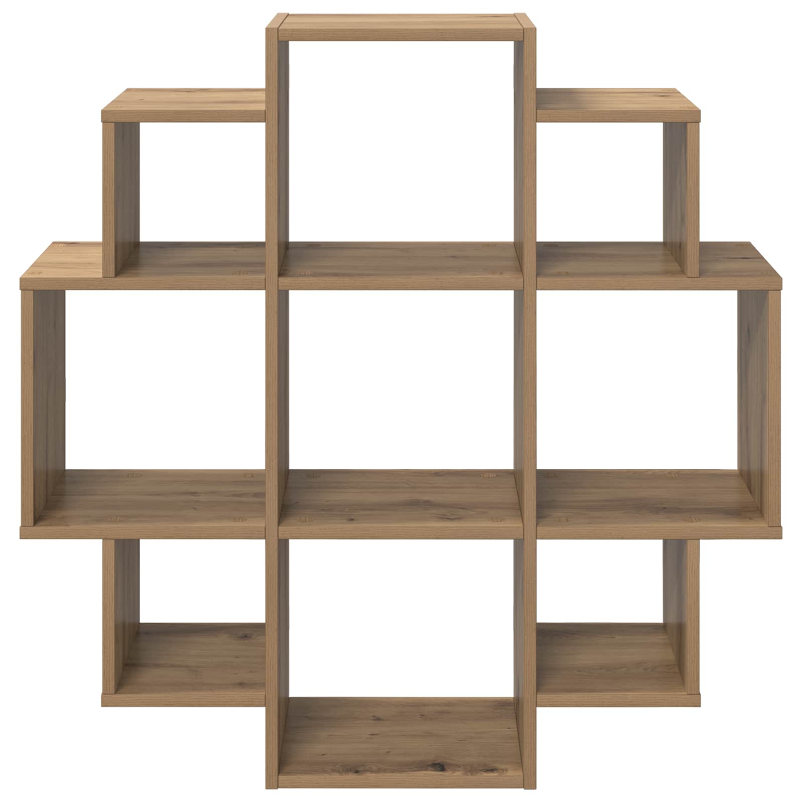 Wandplank Artisanaal eiken 90 x 25 x 90 cm Bewerkt hout