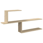 Wandplank Sonoma Eiken 122 x 18 x 60 cm Bewerkt hout