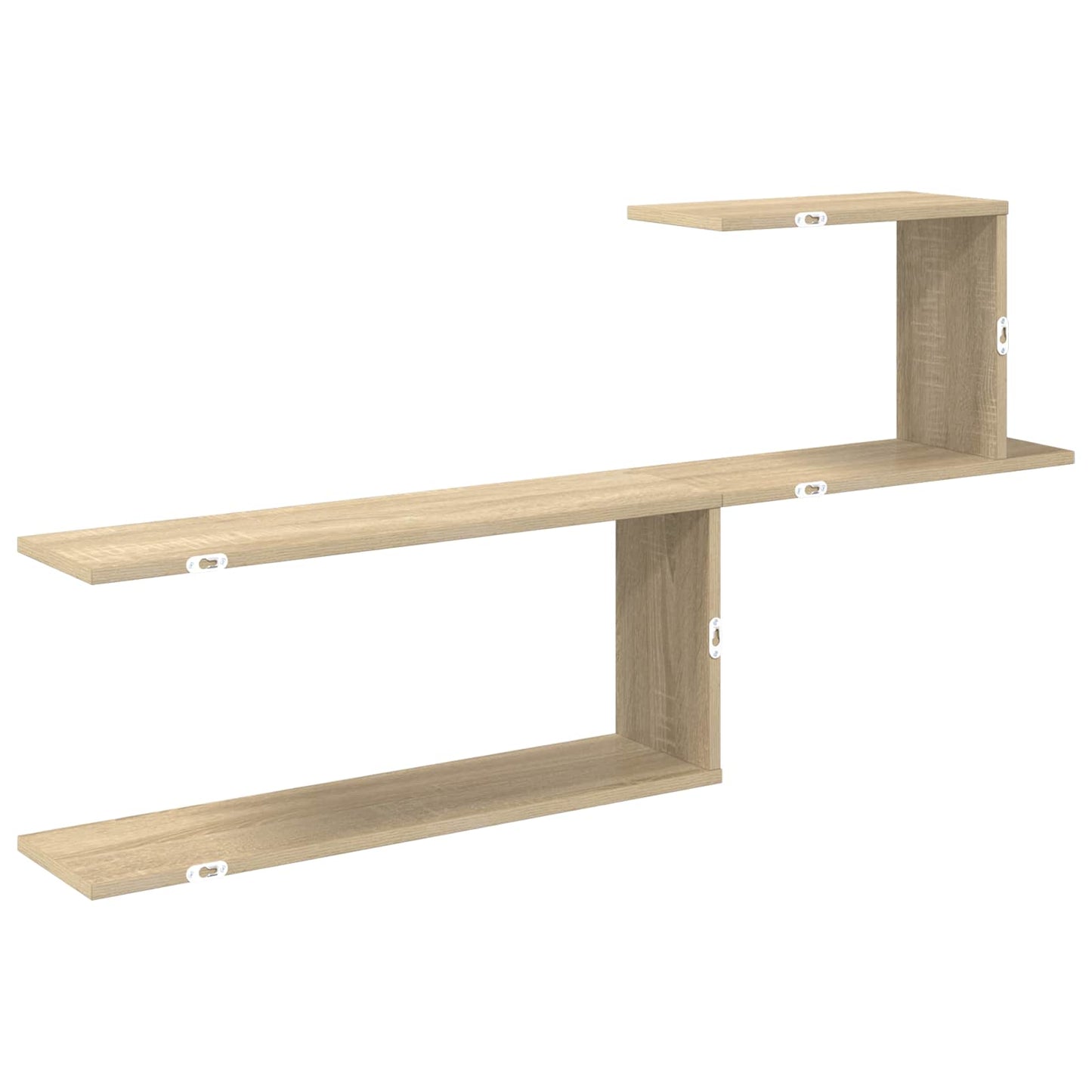Wandplank Sonoma Eiken 122 x 18 x 60 cm Bewerkt hout