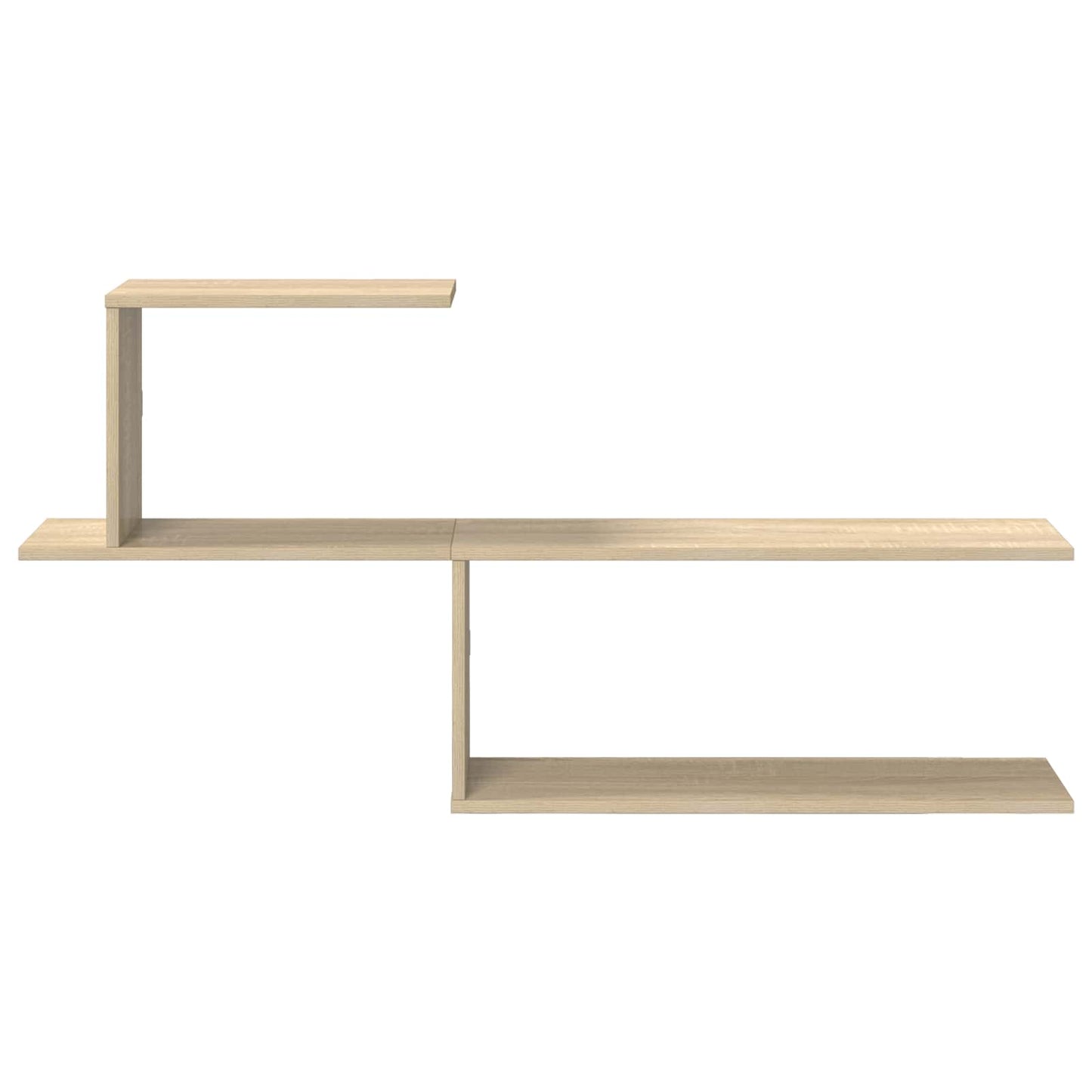 Wandplank Sonoma Eiken 122 x 18 x 60 cm Bewerkt hout