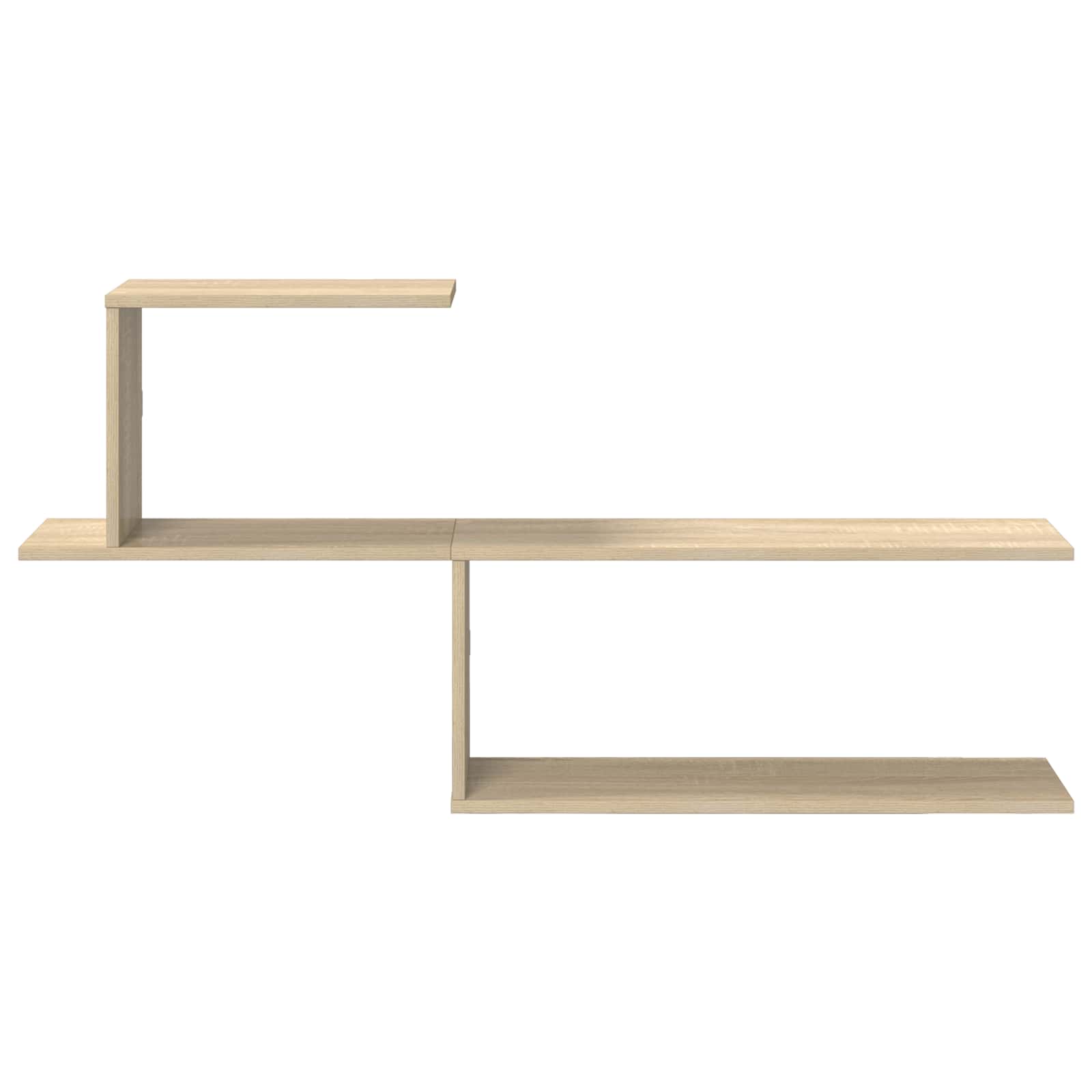 Wandplank Sonoma Eiken 122 x 18 x 60 cm Bewerkt hout