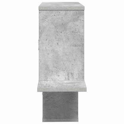 Wandplank Betongrijs 122 x 18 x 60 cm Bewerkt hout