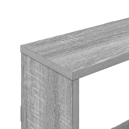 Wandplank Grijs Sonoma 122 x 18 x 60 cm Bewerkt hout