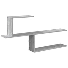 Wandplank Grijs Sonoma 122 x 18 x 60 cm Bewerkt hout