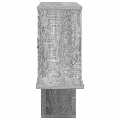 Wandplank Grijs Sonoma 122 x 18 x 60 cm Bewerkt hout