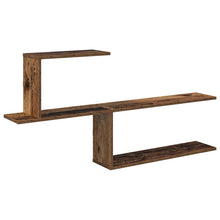 Wandplank Oud hout 122 x 18 x 60 cm Bewerkt hout