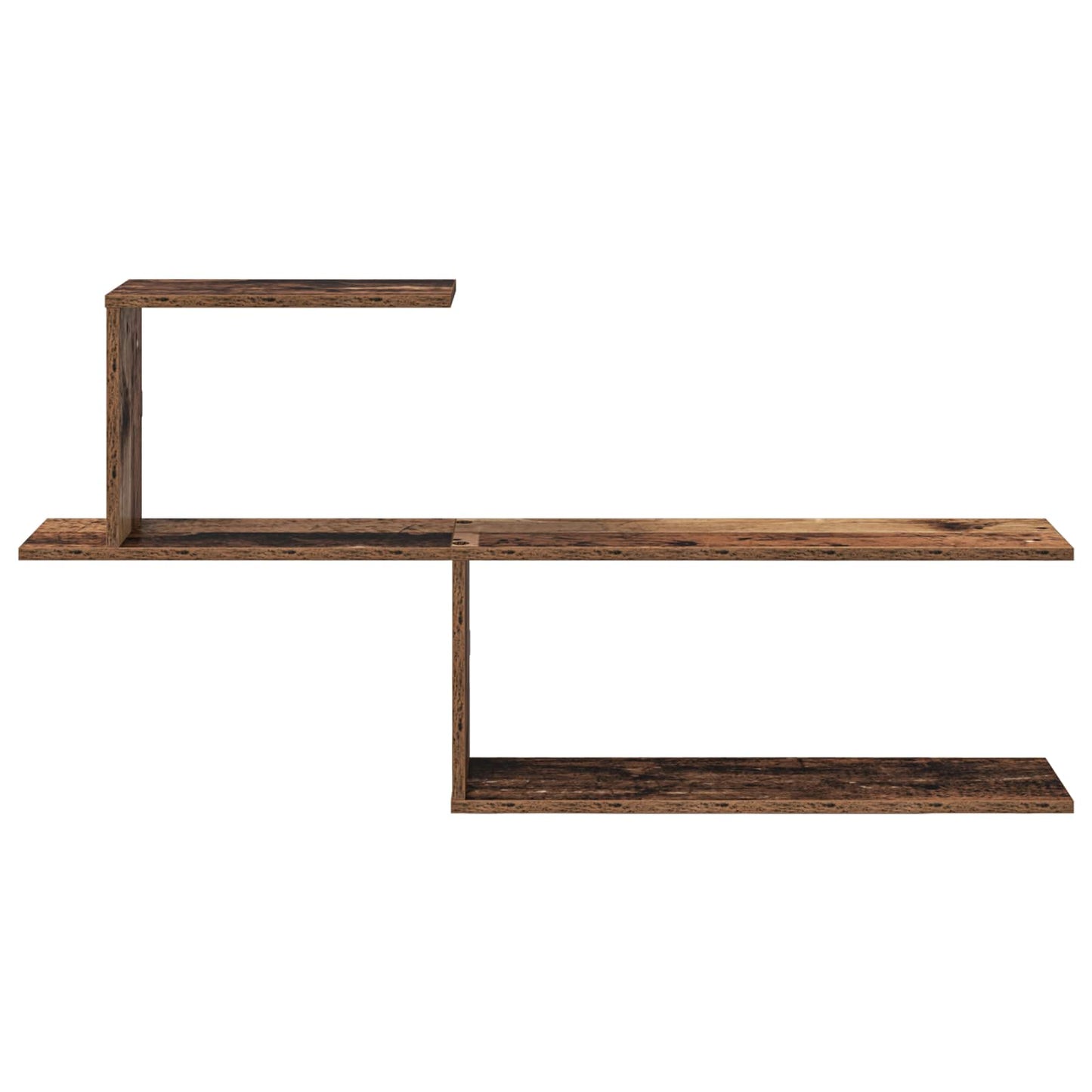 Wandplank Oud hout 122 x 18 x 60 cm Bewerkt hout