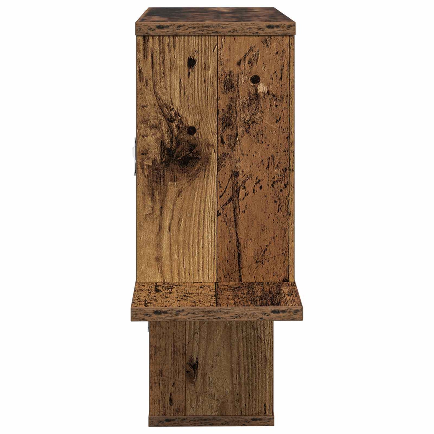 Wandplank Oud hout 122 x 18 x 60 cm Bewerkt hout