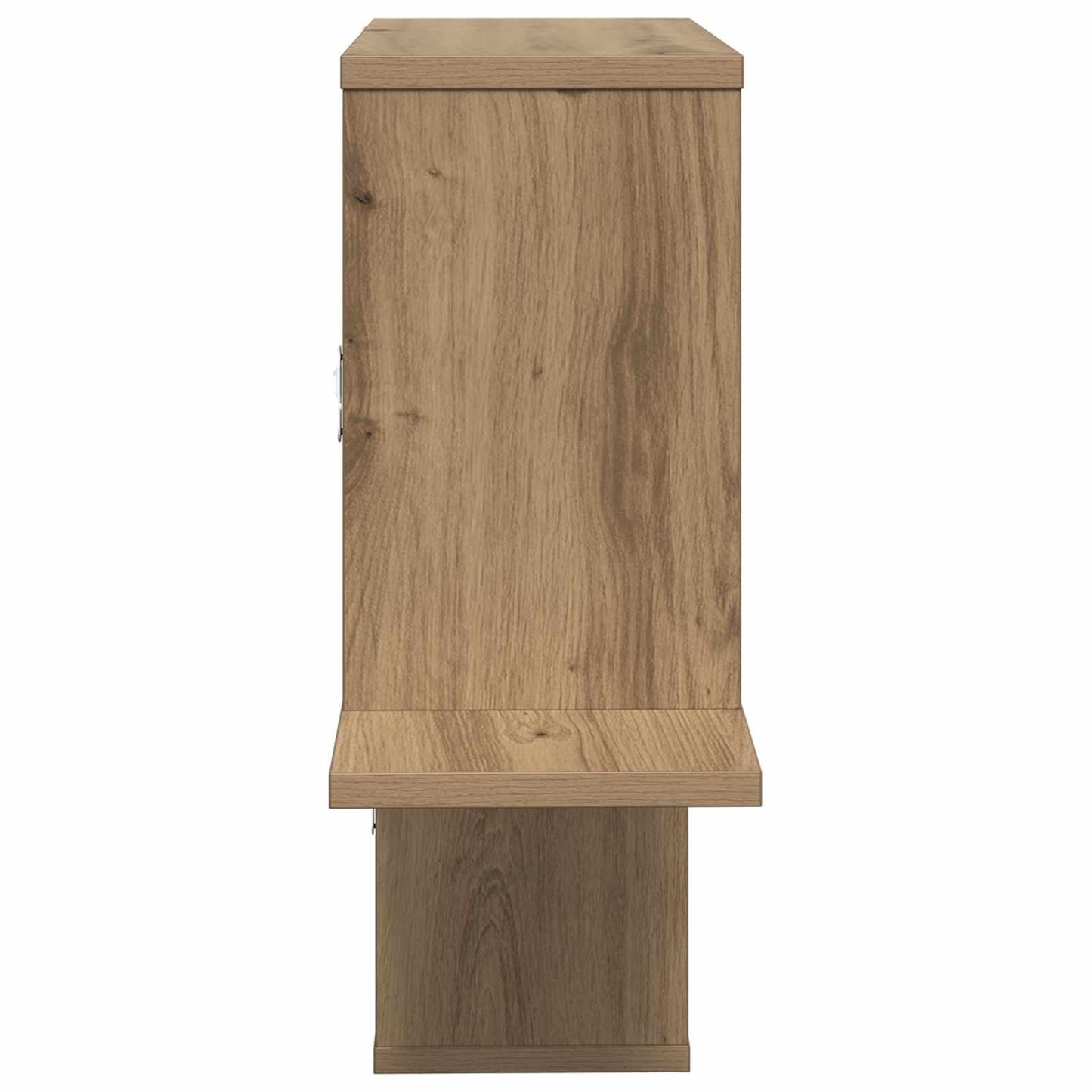 Wandplank Artisanaal eiken 122 x 18 x 60 cm Bewerkt hout