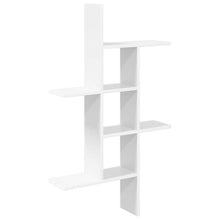 Wandplank Wit 61 x 15 x 102 cm Bewerkt hout