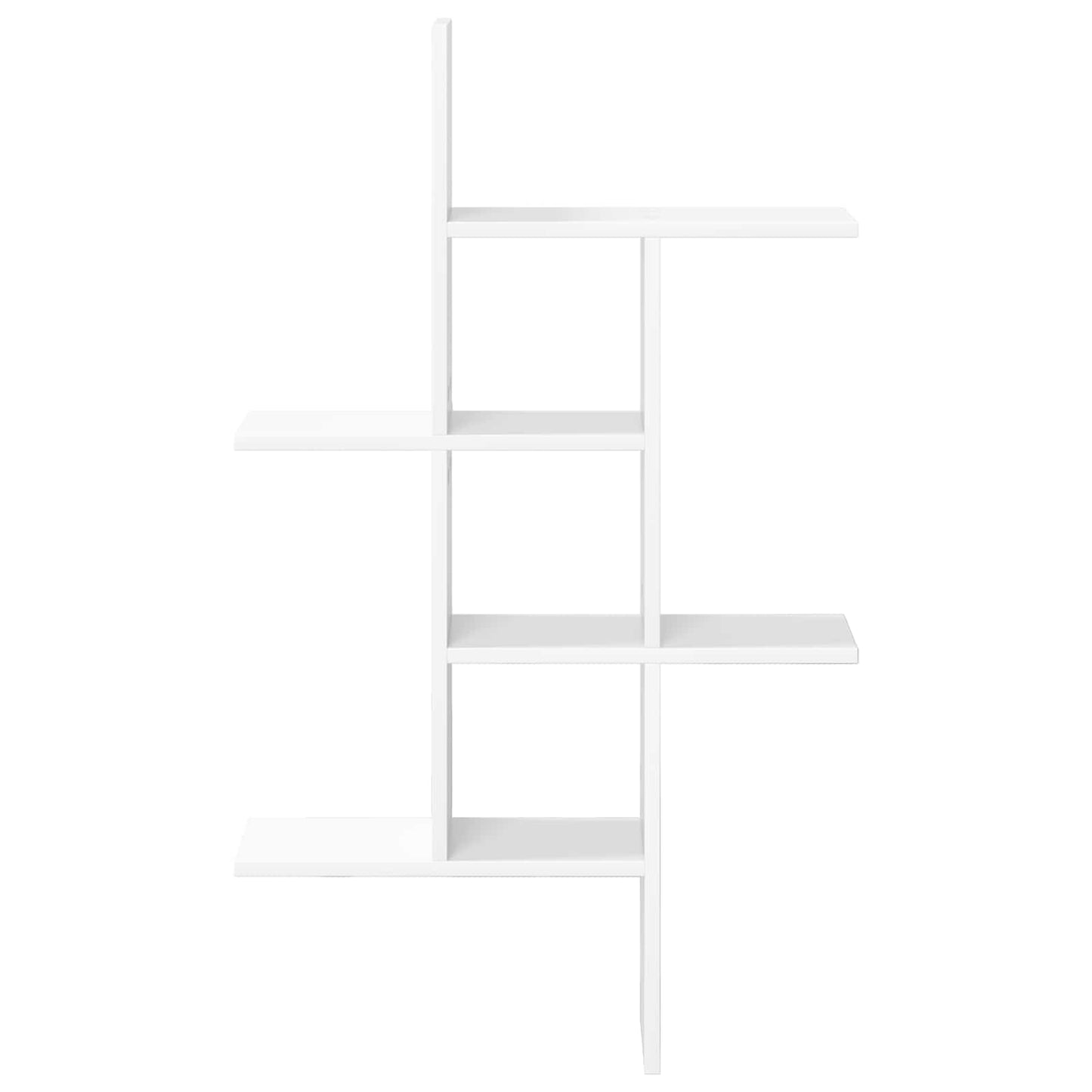 Wandplank Wit 61 x 15 x 102 cm Bewerkt hout