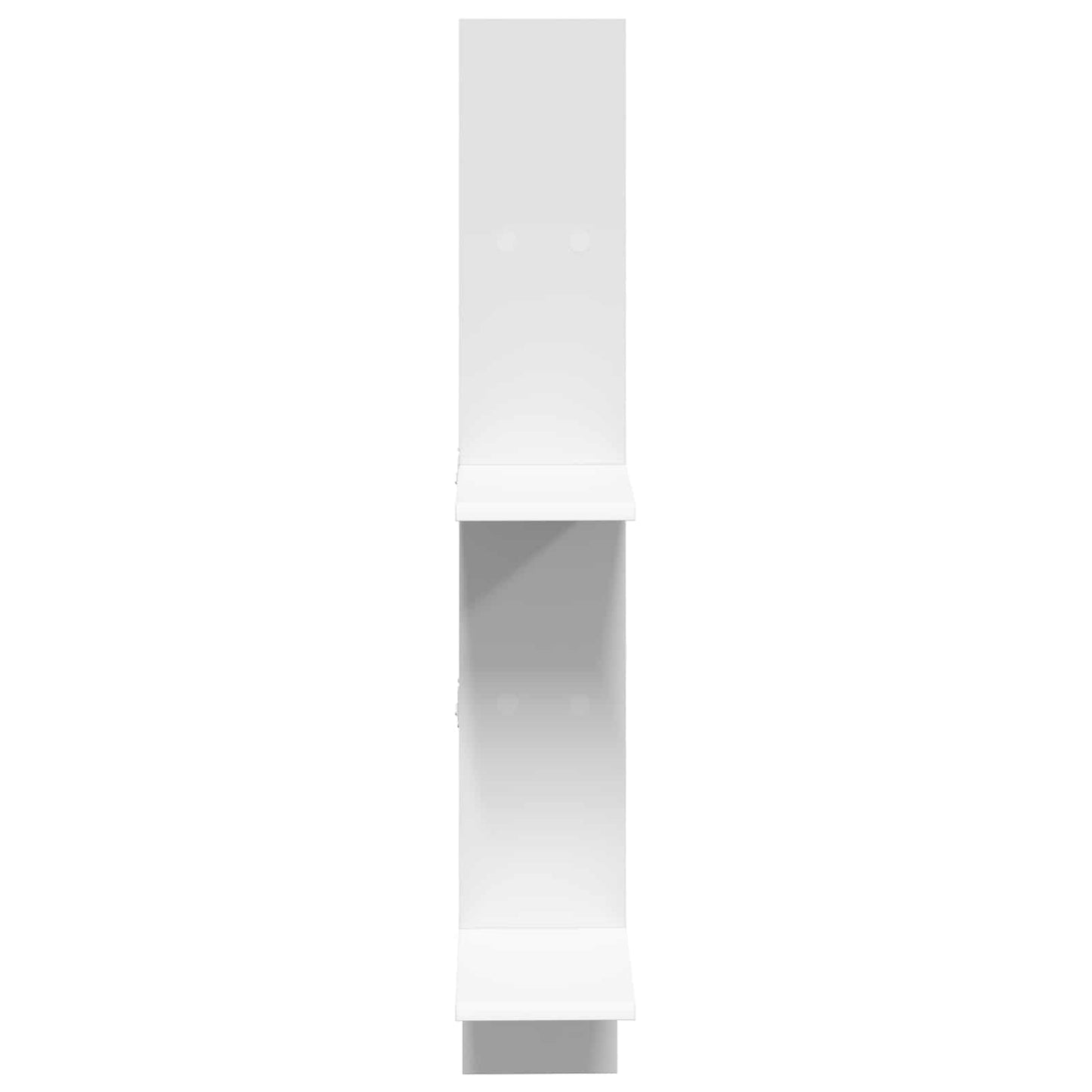 Wandplank Wit 61 x 15 x 102 cm Bewerkt hout
