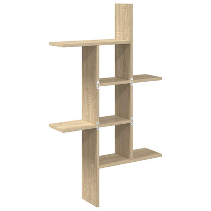 Wandplank Sonoma Eiken 61 x 15 x 102 cm Bewerkt hout