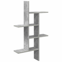 Wandplank Betongrijs 61 x 15 x 102 cm Bewerkt hout