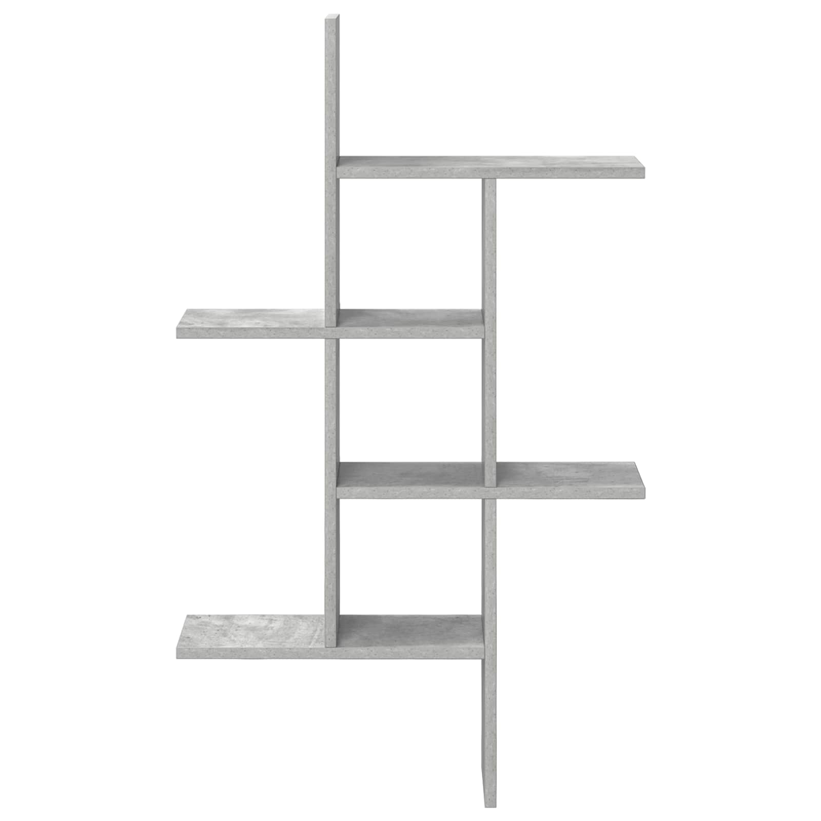 Wandplank Betongrijs 61 x 15 x 102 cm Bewerkt hout