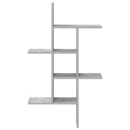 Wandplank Betongrijs 61 x 15 x 102 cm Bewerkt hout