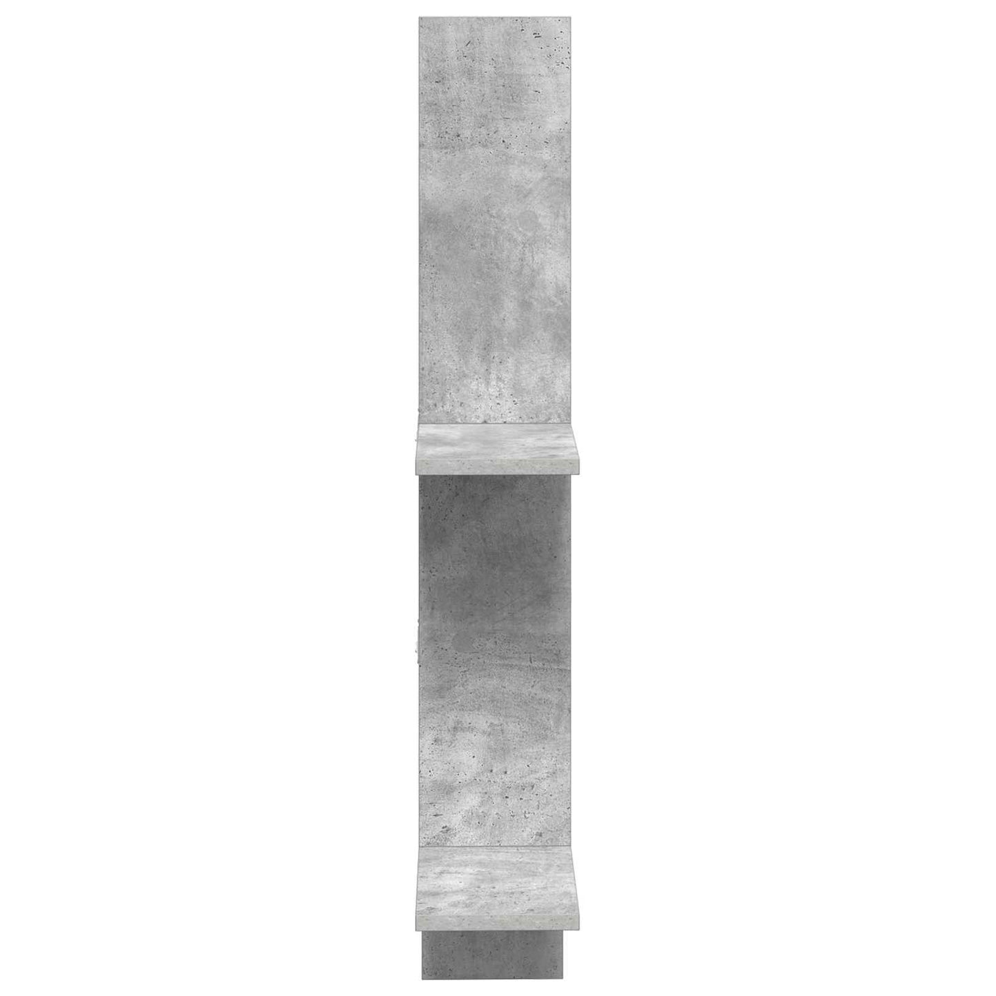 Wandplank Betongrijs 61 x 15 x 102 cm Bewerkt hout
