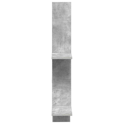 Wandplank Betongrijs 61 x 15 x 102 cm Bewerkt hout