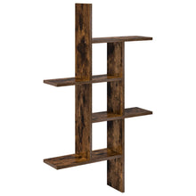 Wandplank Gerookt eiken 61 x 15 x 102 cm Bewerkt hout