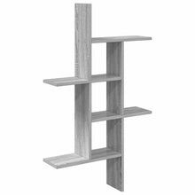 Wandplank Grijs Sonoma 61 x 15 x 102 cm Bewerkt hout