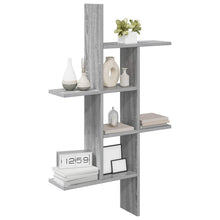 Wandplank Grijs Sonoma 61 x 15 x 102 cm Bewerkt hout