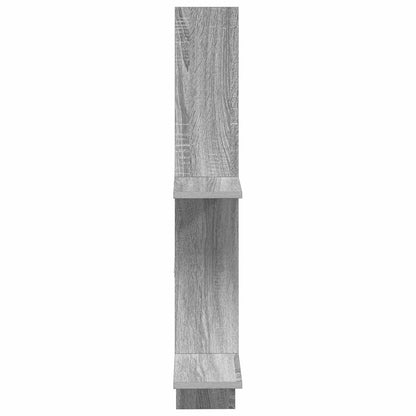 Wandplank Grijs Sonoma 61 x 15 x 102 cm Bewerkt hout