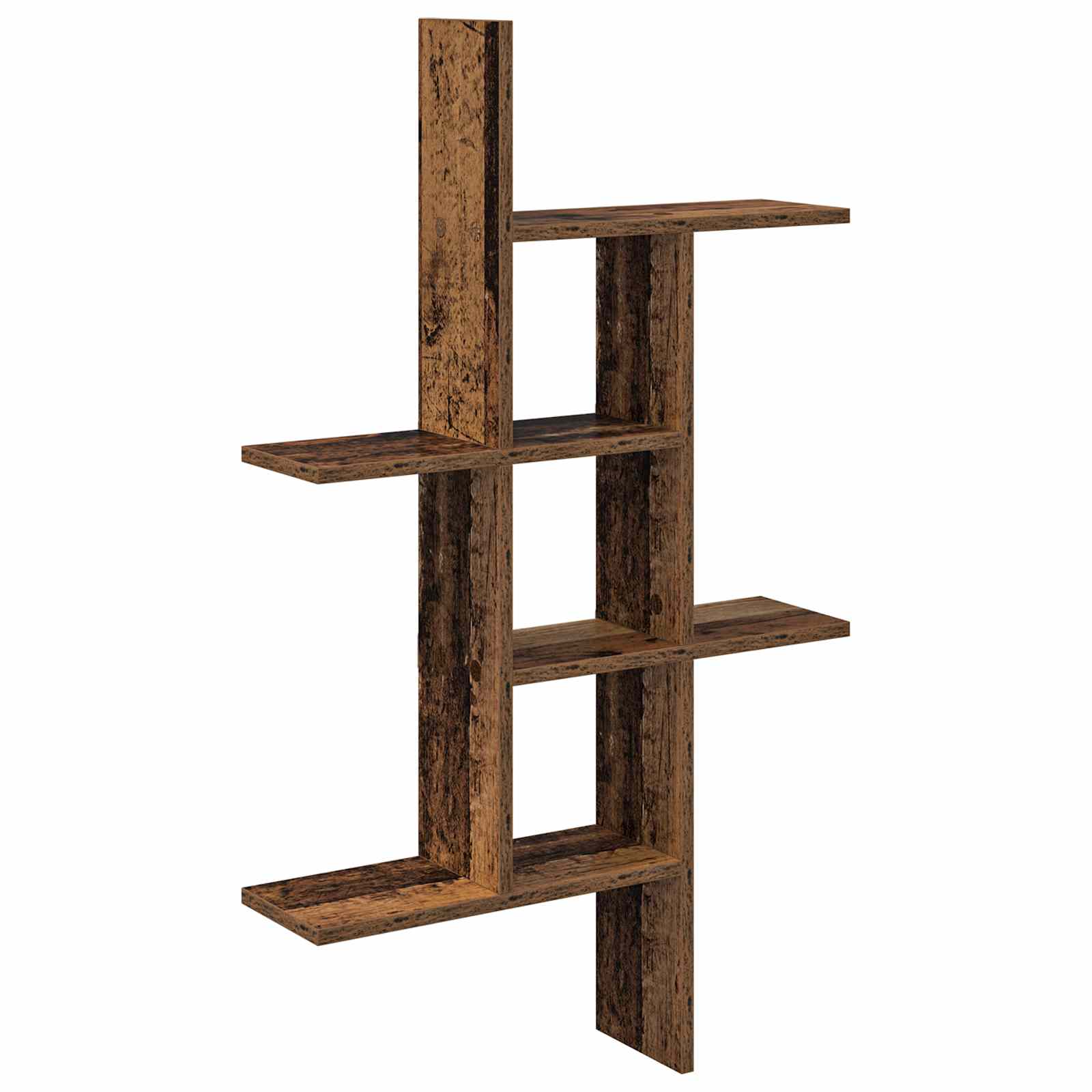 Wandplank Oud hout 61 x 15 x 102 cm Bewerkt hout