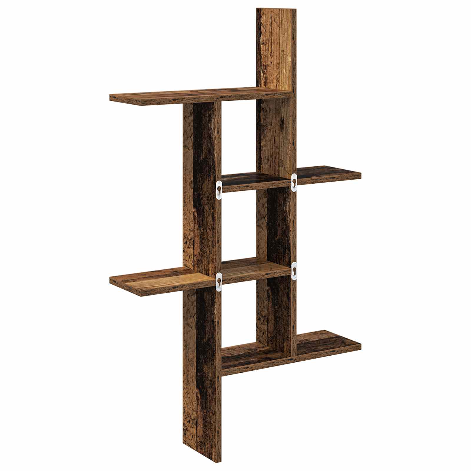 Wandplank Oud hout 61 x 15 x 102 cm Bewerkt hout