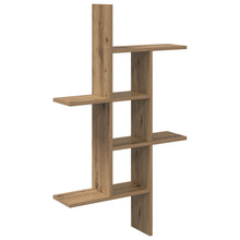 Wandplank Artisanaal eiken 61 x 15 x 102 cm Bewerkt hout