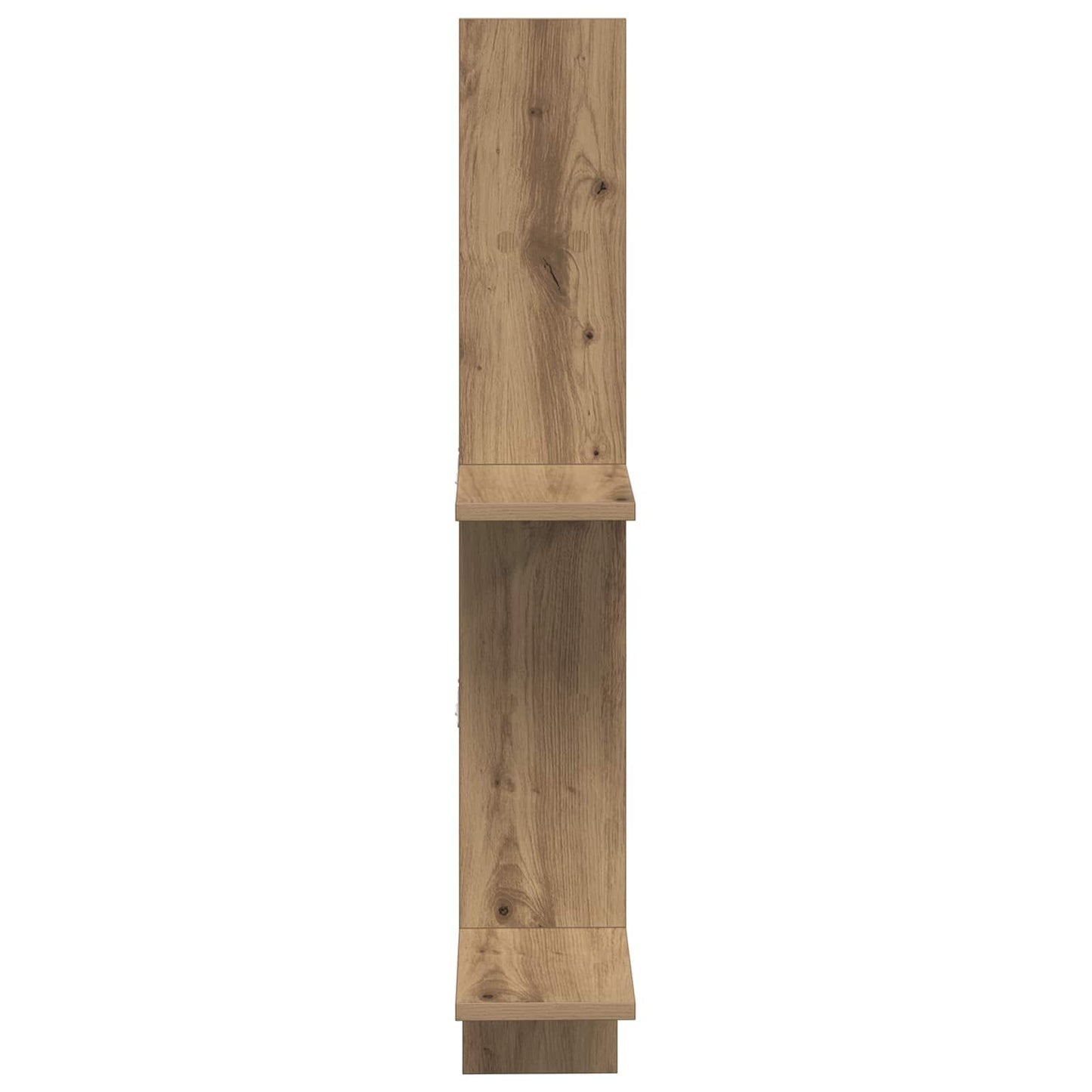 Wandplank Artisanaal eiken 61 x 15 x 102 cm Bewerkt hout