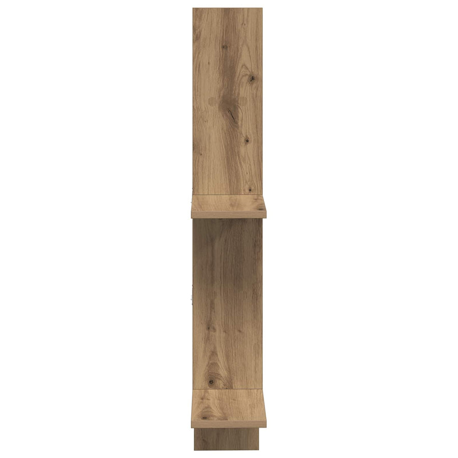 Wandplank Artisanaal eiken 61 x 15 x 102 cm Bewerkt hout