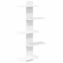 Wand Vlonderschap Wit 48,5 x 15 x 101 cm Bewerkt hout