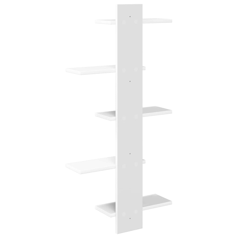 Wand Vlonderschap Wit 48,5 x 15 x 101 cm Bewerkt hout