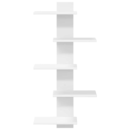 Wand Vlonderschap Wit 48,5 x 15 x 101 cm Bewerkt hout
