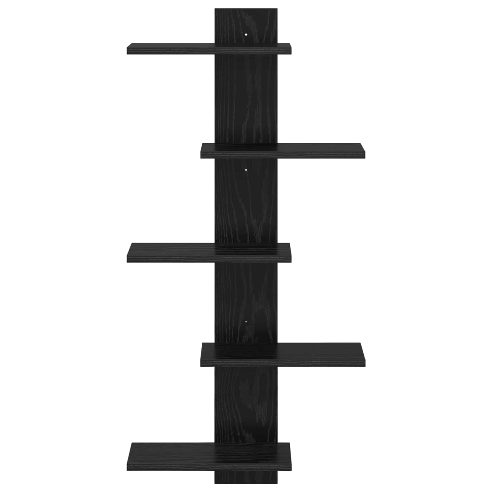 Wand Vlonderschap Zwart eiken 48,5 x 15 x 101 cm Bewerkt hout
