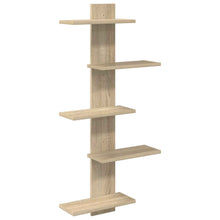 Wand Vlonderschap Sonoma Eiken 48,5 x 15 x 101 cm Bewerkt hout
