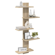 Wand Vlonderschap Sonoma Eiken 48,5 x 15 x 101 cm Bewerkt hout