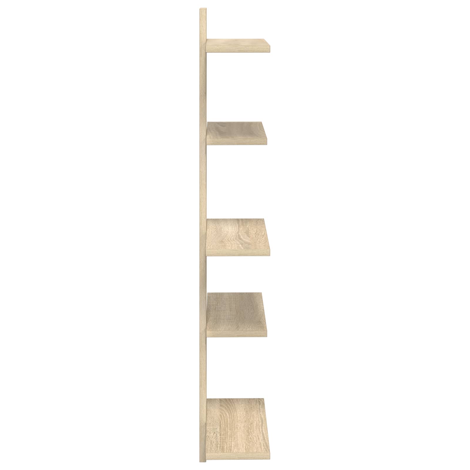 Wand Vlonderschap Sonoma Eiken 48,5 x 15 x 101 cm Bewerkt hout