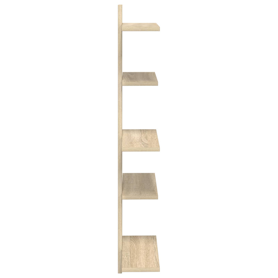 Wand Vlonderschap Sonoma Eiken 48,5 x 15 x 101 cm Bewerkt hout