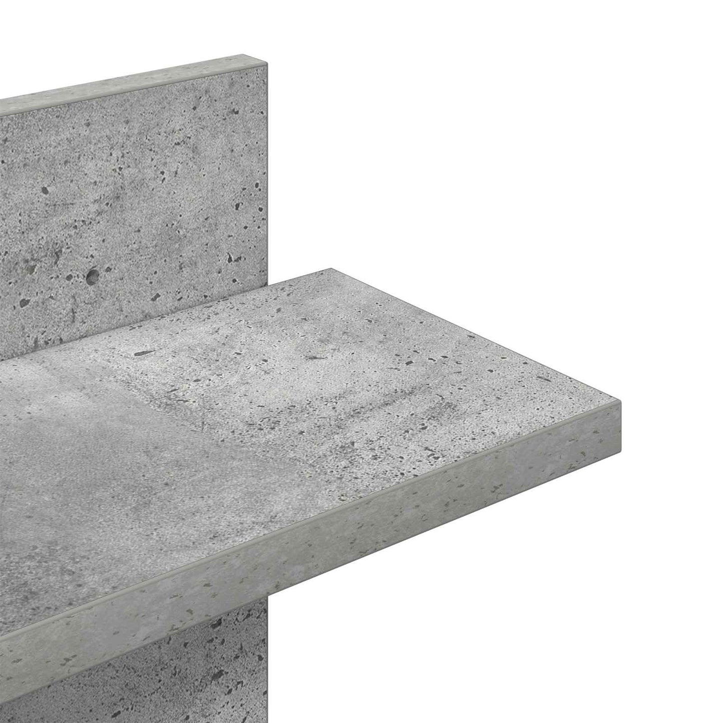 Wand Vlonderschap Betongrijs 48,5 x 15 x 101 cm Bewerkt hout