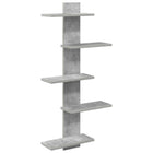 Wand Vlonderschap Betongrijs 48,5 x 15 x 101 cm Bewerkt hout