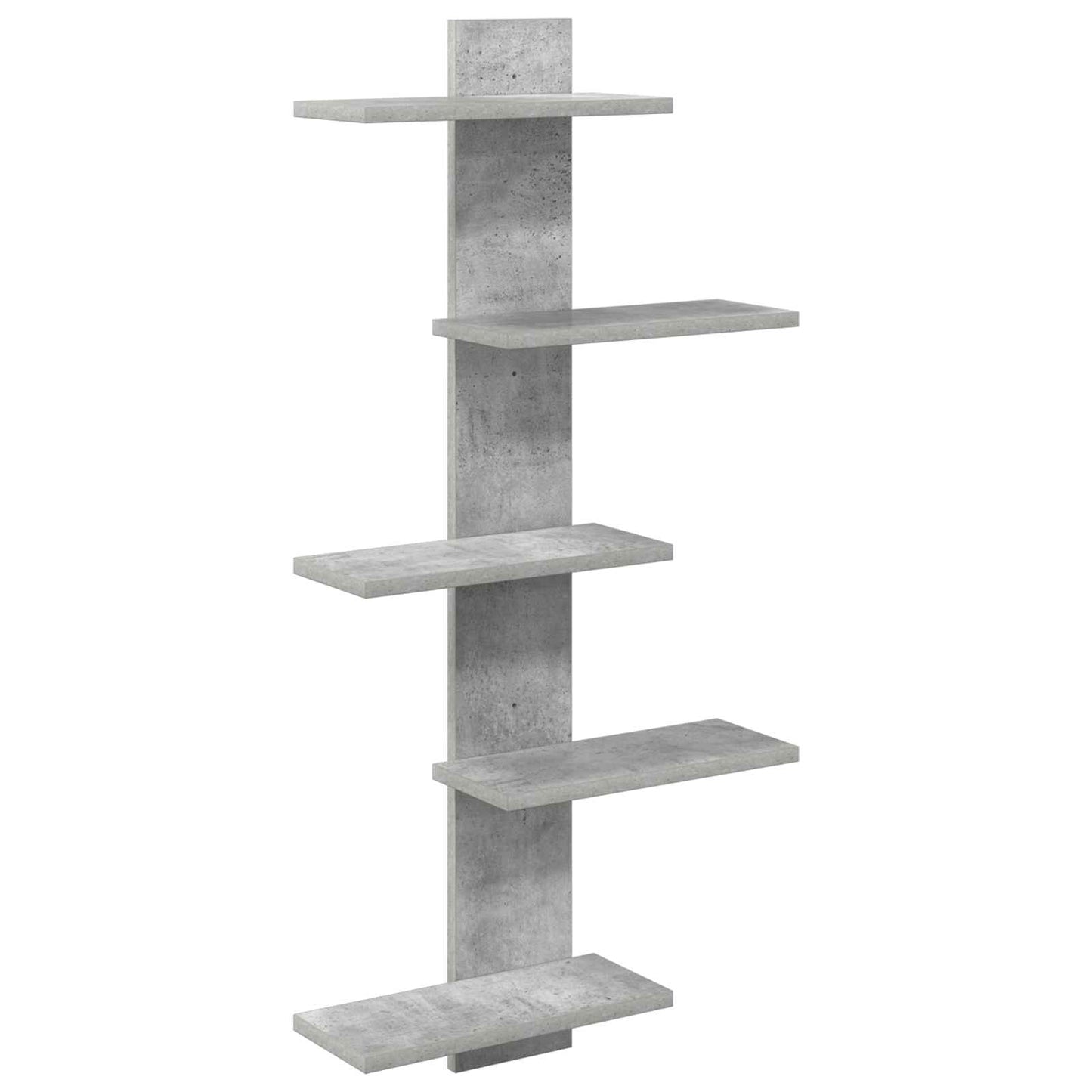 Wand Vlonderschap Betongrijs 48,5 x 15 x 101 cm Bewerkt hout