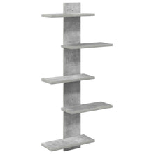 Wand Vlonderschap Betongrijs 48,5 x 15 x 101 cm Bewerkt hout