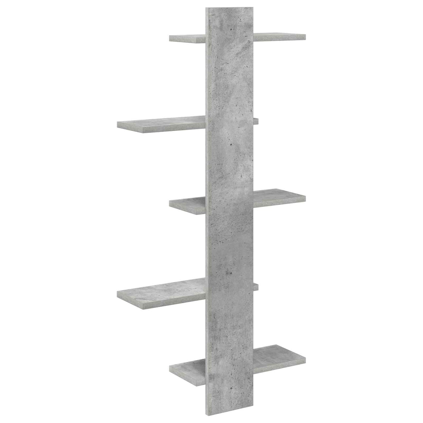 Wand Vlonderschap Betongrijs 48,5 x 15 x 101 cm Bewerkt hout